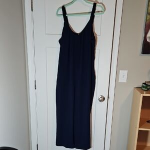 Maurices Navy Jumpsuit Wide Leg Womens XXL NWT